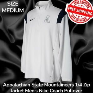 Appalachian State Mountaineers 1/4 Zip Jacket Mens Medium Nike Coach Pullover